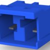 Socket header, 2 pole, pitch 7.92 mm, straight, blue, 3-1747052-3