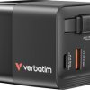 Verbatim GaN Charger 65 W Ładowarka podróżna 65 W 1x USB-A, 1x USB-C® Power Delivery, Power Delivery 3.0, QC 3.0 czarny