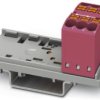 Distribution block, push-in connection, 0.14-4.0 mm², 6 pole, 24 A, 8 kV, pink, 3273017