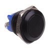 Black Off-(On) Momentary 16mm Push Button Switch SPST Screw