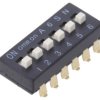 Przełącznik DIP-SWITCH Ilość sekcji 6 ON-OFF 0,025A/24VDC A6SN6104