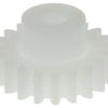 Koło zębate walcowe, moduł: 1, l.zębów: 20, śr. piasty: 11.7mm, śr. otworu: 5mm, POM