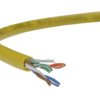 Kabel UTP kat.5e U/UTP 4x2x0,48 linka żółta Alantec /100m/