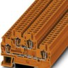 Double-level spring-cage terminal, spring balancer connection, 0.08-4.0 mm², 22 A, 6 kV, orange, 3035373