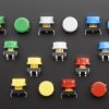 Adafruit Colorful Round Tactile Button Switch Assortment - 15 pack