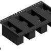 Pin header, 9 pole, pitch 2.54 mm, angled, black, SL10SMD1049ZBTR