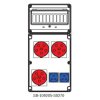 Rozdzielnica 3x5x32A 2x3x16A INA=32A IP54 SB-109205-S0270-54