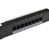 Patch panel RACK 10 kat.5e 8p UTP 1U czarny NEKU