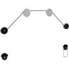 Wall mount, for 1 monitor, up to 45 kg, VESA max. 600x400 mm, black, BS89765