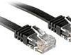 kabel LAN LINDY 47521, 1 szt., RJ45, CAT 6, U/UTP, 1.00 m, czarny