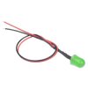 Green 10mm Prewired Diffused LED 20cm Cable 12V