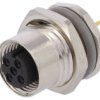Złącze Okrągłe M12 Żeńskie Proste Montaż Tht 4Pin 250V T4141512041-000