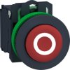 Pushbutton, labeled O, unlit, groping, 1 Form B (N/C), waistband round, red, front ring dark gray, mounting Ø 30.5 mm, XB5FL4322