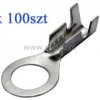 Konektor ( oczko ) metal 6mm 1- 2,5mm2 ( 100szt)