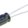 Electrolytic capacitor, 100 µF, 50 V (DC), ±20 %, radial, pitch 5 mm, Ø 10 mm, EEUFC1H101