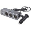 IWH 19014 In-car 12V splitter 3 connectors USB Cigarette lighter