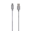 Skross Kabel USB USB 3.2 Gen1 Złącze męskie USB-A 1.20 m szary konstrukcja okrągła, konstrukcja elastyczna, oplot materi