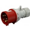 Wtyczka przenośna 5P 32A 400V czerwona IP44 IVN 3253