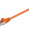 Kabel Patchcord CAT 6 S/FTP PIMF LC RJ45/RJ45 0.25m pomarańczowy