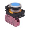CW4B-M1E01S Blue Metallic Momentary Push Button Switch 1NC IP65 IDEC