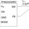 1.8V / 300mA Step-Down Converter in 2x2mm SON/TSOT23 Package | DRV | 6 | -40 to 85