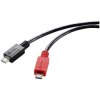 Renkforce RF-5771772 USB cable USB 2.0 Micro-B black 0.30 m OTG function