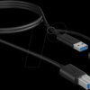 IB-CB032 USB 3.0 cable, B connector to A connector + USB-C adapter, 1 m