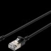 DK-1632-A-015S-BL Cat.6a patch cable, F/FTP, black, 1,5 m