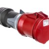 Gniazdo przenośne PowerTOP Xtra 63A 5P 6h 400V czerwone IP44 14112 MEN14112