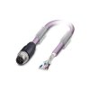 Phoenix Contact 1519354 CANopen/Device Net Cable 0.5m PUR Violet Shielded