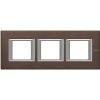 AXOLUTE Ramka 3 potrójna prostokątna pozioma 3X2 moduły szczotkowany brąz HA4802M3HBR LEGRAND