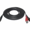 Kabel wtyk Jack 3,5 4POLA / 3rca 1,5m