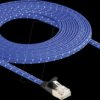 80386 RJ45 flat ribbon network cable Cat.6A U/FTP 5 m blue