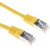 Kabel kategorii 6, Żółty, Wtyk RJ45/męski RJ45dł.: 500mm, mat. koszulki: PVC