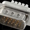 ST15HD D-Sub male 15 pin high density with solder cups