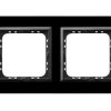SONATA PRESTIGE Ramka 2 podwójna szklana 4 mm czarne szkło+ramka czarna R-2RGC/32/25 OSPEL