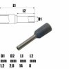 Tulejka kablowa izolowana 0.75mm² 8mm - końcówka tulejkowa SGE 601220