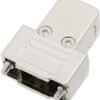 encitech TRI-M-9-K 6550-0100-01 Obudowa złącza D-SUB Ilość styków: 9 tworzywo sztuczne, metalizowane 180 °, 45 °, 45 ° s