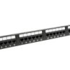 Patch Panel Solarix 24 x RJ45 CAT6 UTP 350 MHz czarny 1U SX24-6-UTP-BK