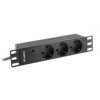 LISTWA ZASILAJĄCA RACK PDU 10 LANBERG 1U 16A 2M 3X SCHUKO CZARNA