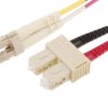 Kabel światłowodowy długość: 3m Z zakończeniem złącze B<B>: SC złącze A: LC średnica: 900μm Wielomodowy 0.8
