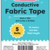 Chibitronics Conductive fabric tape spool - 5 roll value pack