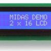 Wyświetlacz alfanumeryczny LCD, , Alfanumeryczny, Midas
