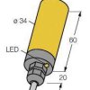 Turck Czujnik indukcyjny nie podtynkowy PNP, Przełącznik NI20-K34-VP4X