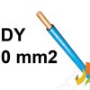Przewód DY 10 mm2 niebieski (450/750V) jednożyłowy drut H07V-U (krazki 100m) G-000422 TELEFONIKA