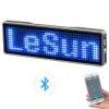 Programowalny wyświetlacz LED sterowany przez Bluetooth niebieski