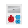 Rozdzielnica budowlana RB 8M gniazda 1x16A/5 2x250V IP44 R-BOX 240 B.1801 PAWBOL