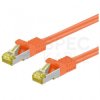 Patchcord S/FTP kat.7 PiMF kabel sieciowy LAN 2x RJ45 linka PoE pomarańczowy 7,5m Goobay