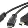 Kabel USB Renkforce RF-3585876, USB-Micro-B na USB-Mini-B, 0.15 m