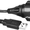USB 2.0 adapter cable, USB plug type B to USB plug type A, 2 m, black, PX0840/B/2M00